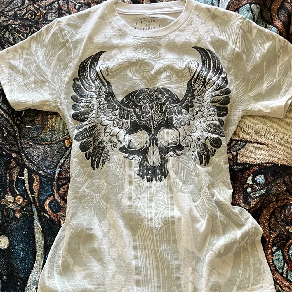 Affliction Skull Wing Graphic Tee